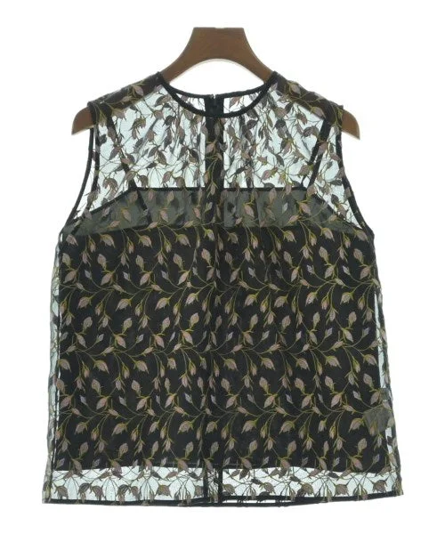 Demi-Luxe BEAMS Blouses Collared Satin Blouse