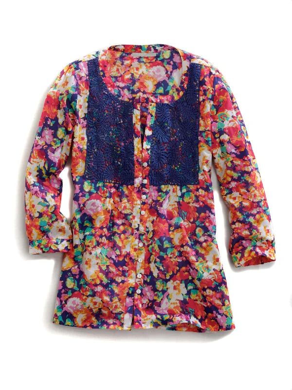 WOMENS LONG SLEEVE BLOUSE Vintage Lace Blouse