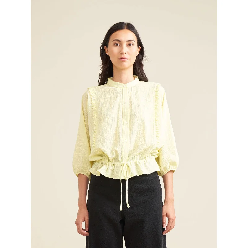 Bellerose Mellow Houston Womens Blouse Peter Pan Collar Blouse