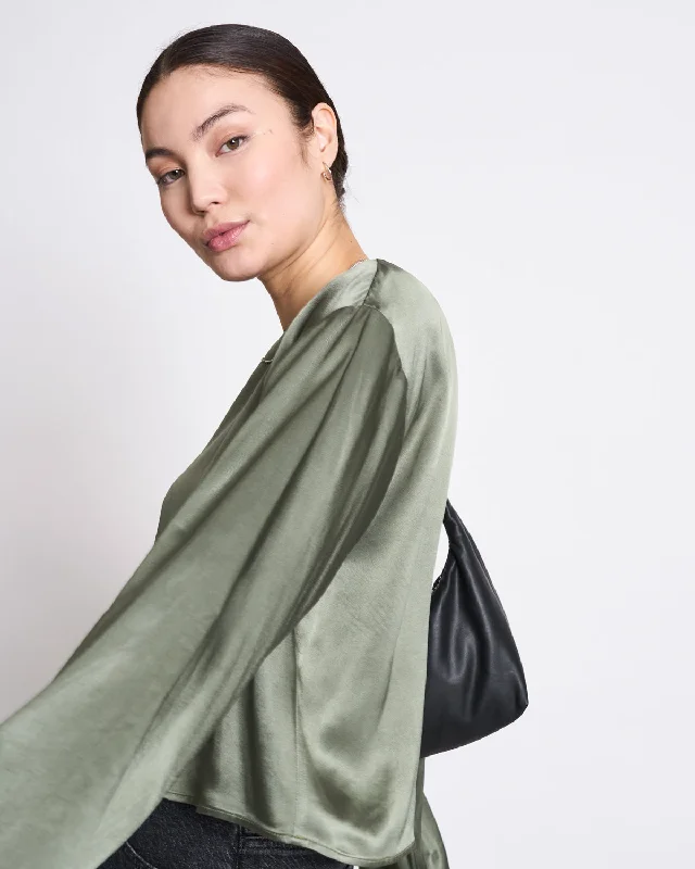 EASY BLOUSE YAME SEA SPRAY Elegant Peplum Blouse