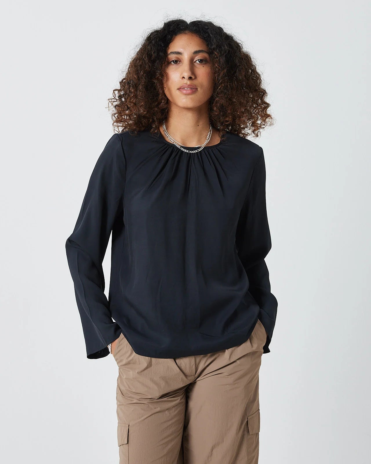 elisas  long sleeved blouse 9949 Casual Relaxed Fit Blouse