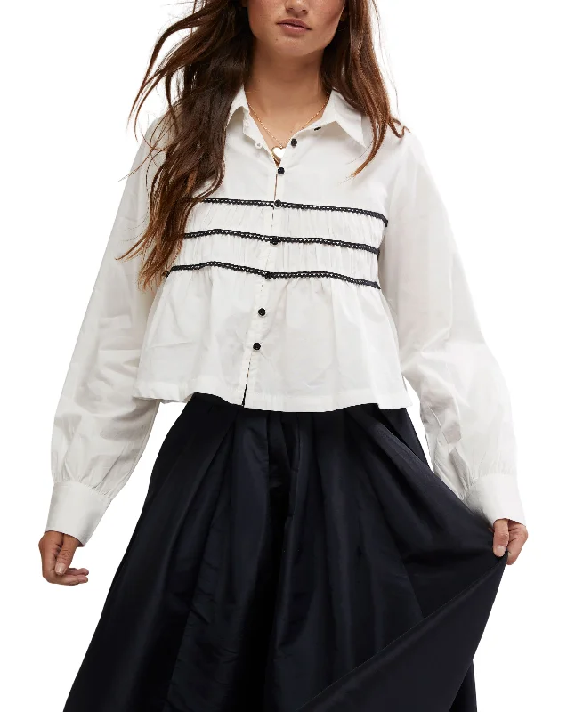 Lace Lover Blouse Off-Shoulder Wrap Blouse