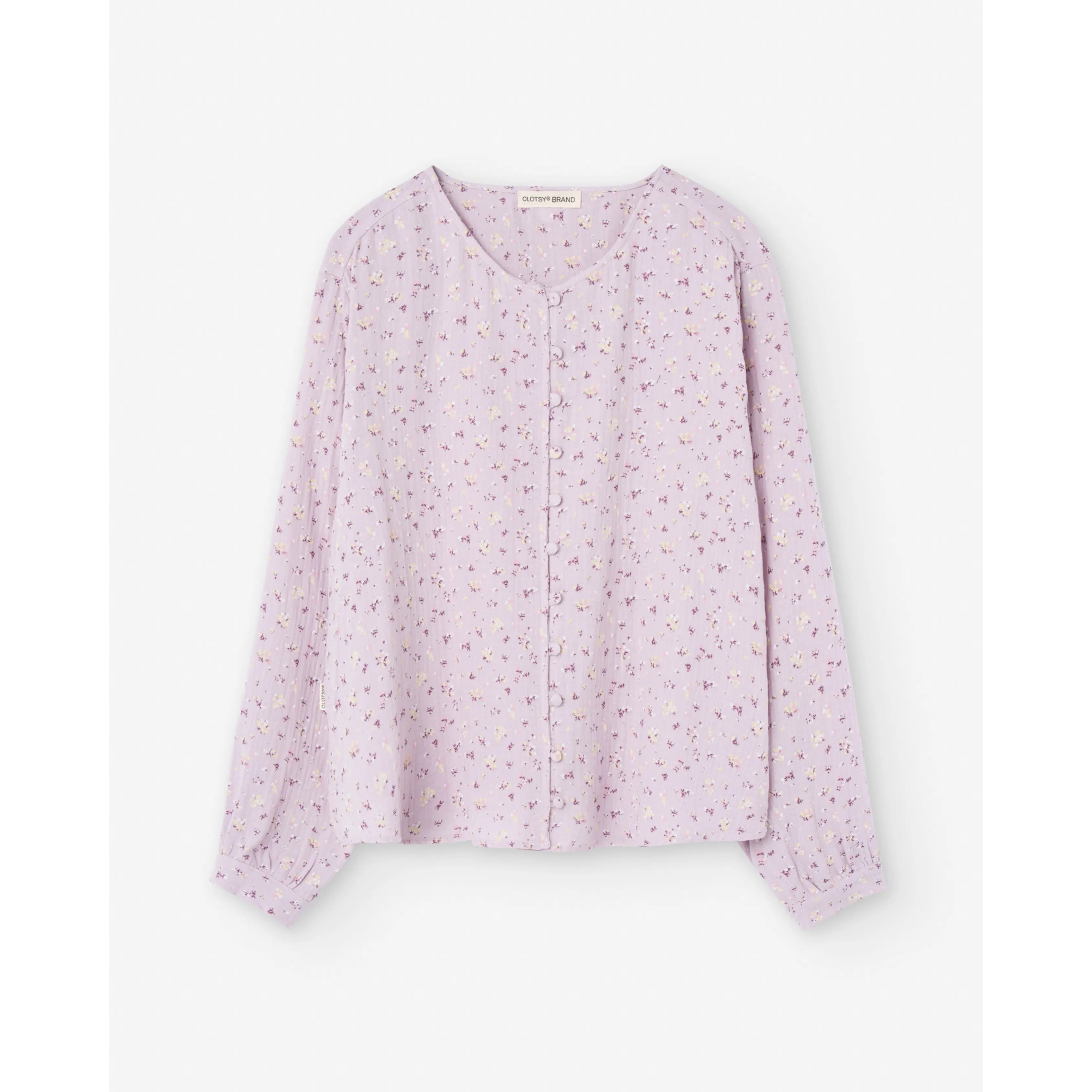 Laura Blouse Print Light Lavender Casual Relaxed Fit Blouse