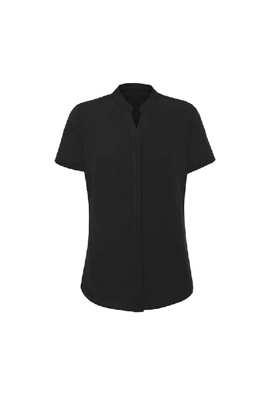 Lumino Biz Corporate Womens Juliette Short Sleeve Blouse LD-RB977LS Subtle Shimmer Blouse Lumino Biz Corporate Womens Juliette Short Sleeve Blouse LD-RB977LS Subtle Shimmer Blouse