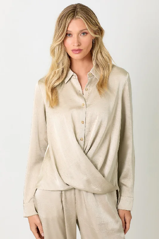 Moira Satin Blouse Business Casual Blouse