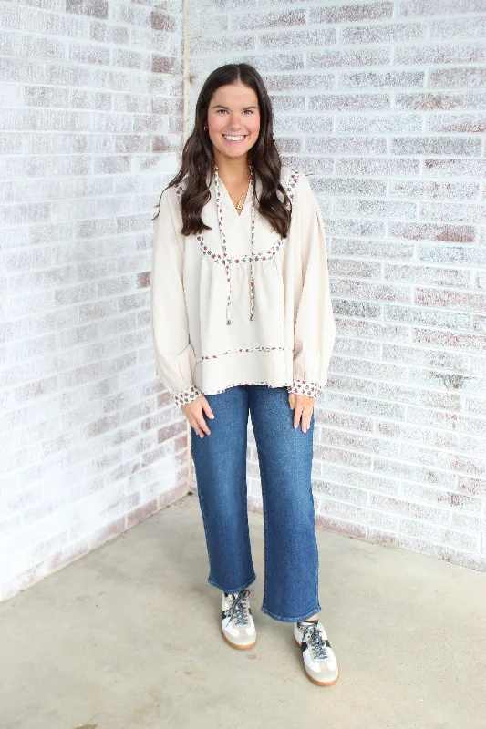 My Love Language LS Blouse Airy Cotton Blouse