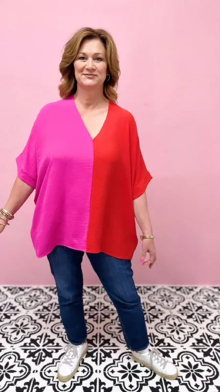Plus - Live Boldly Blouse Asymmetric Hem Blouse