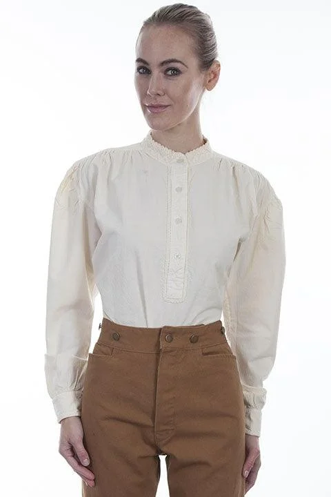Scully IVORY LADIES BLOUSE Casual Relaxed Blouse