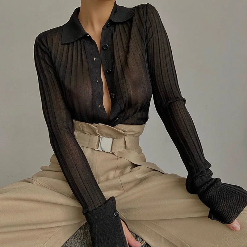Long Sleeve Blouse | Turn Down Collar Blouses | Transparent Blouse for Women | Solid Color Blouse | Women Mesh Shirts | Girl Romantic Blouse Sweetheart Neck Blouse Long Sleeve Blouse | Turn Down Collar Blouses | Transparent Blouse for Women | Solid Color Blouse | Women Mesh Shirts | Girl Romantic Blouse Sweetheart Neck Blouse