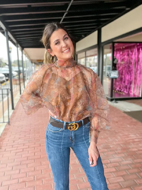 Sweet Satisfaction Floral Blouse Polished Work Blouse