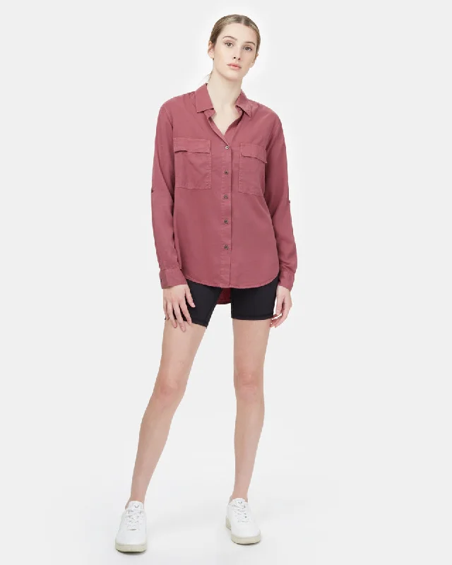 Tencel Everyday Blouse Wrap Front Blouse