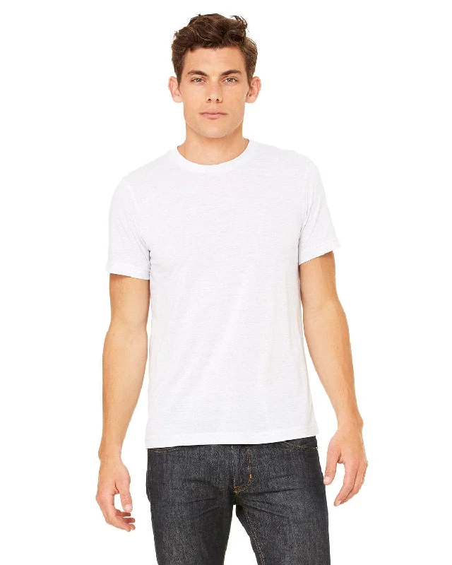 Bella+Canvas Triblend T-Shirt | Oatmeal Triblend Collared Crew Neck Turtle Neck