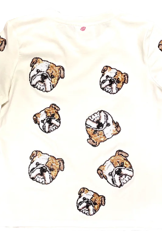 Bulldog Takeover Tee Terry Blend Velvet Blend Canvas Blend