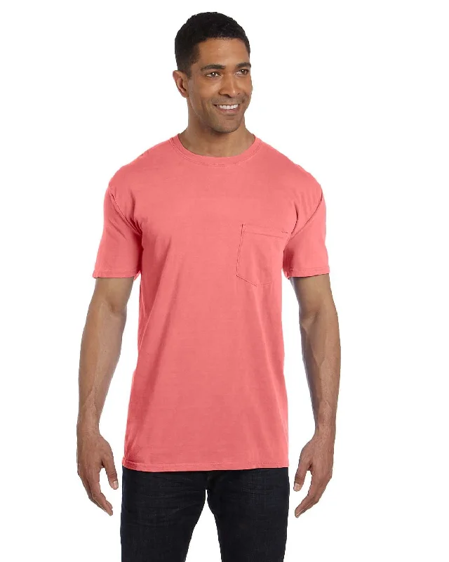 Comfort Colors Garment-Dyed Pocket T-Shirt | Watermelon Denim Fabric Leather Fabric Suede Fabric Comfort Colors Garment-Dyed Pocket T-Shirt | Watermelon Denim Fabric Leather Fabric Suede Fabric