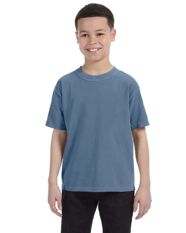 Comfort Colors Youth Garment-Dyed T-Shirt | Blue Jean Knit Fabric Woven Fabric Fleece Fabric Comfort Colors Youth Garment-Dyed T-Shirt | Blue Jean Knit Fabric Woven Fabric Fleece Fabric