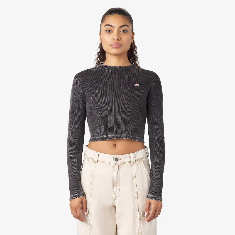 Dickies Women’s Newington Long Sleeve T-Shirt Machine Wash Dry Clean Hand Wash