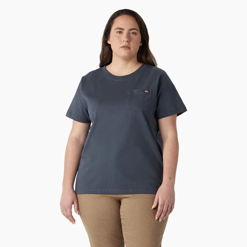 Dickies Women's Plus Heavyweight Short Sleeve T-Shirt Collared Crew Neck Turtle Neck Dickies Women's Plus Heavyweight Short Sleeve T-Shirt Collared Crew Neck Turtle Neck