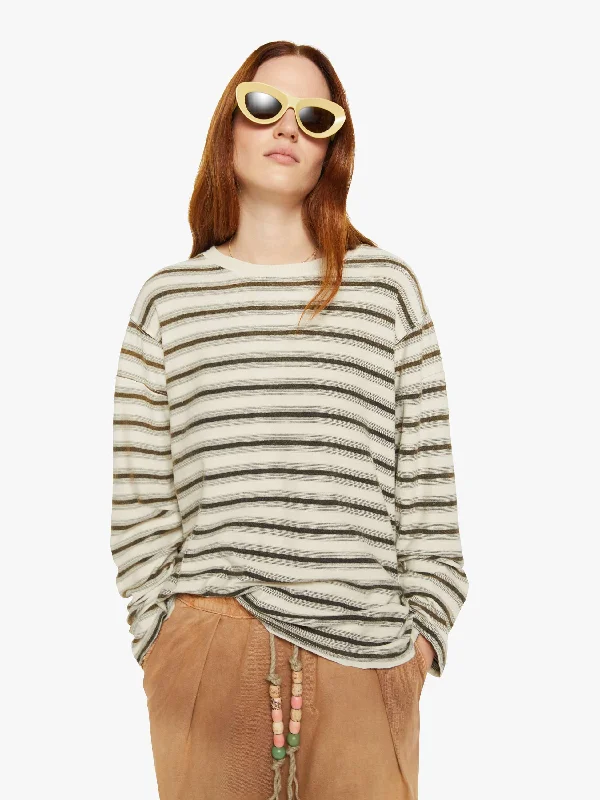 Dr. Collectors Derrick Tee Stripes - Stone Elasticated Padded Insulated