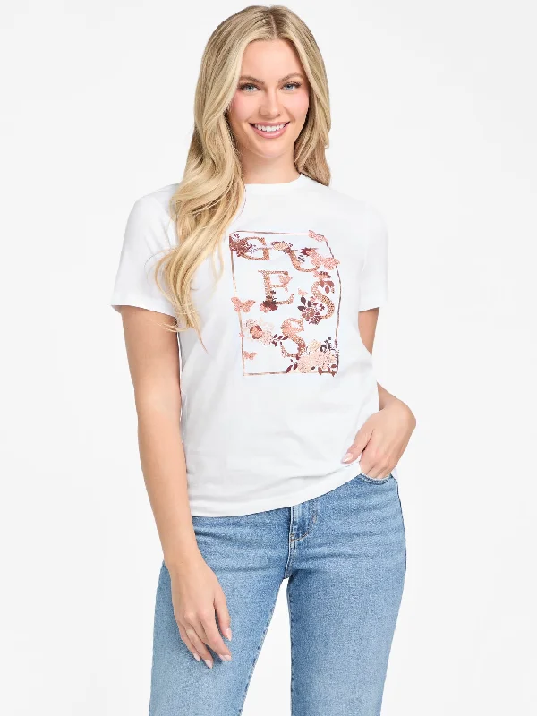 Eco Amora Butterfly Logo Tee Machine Wash Dry Clean Hand Wash