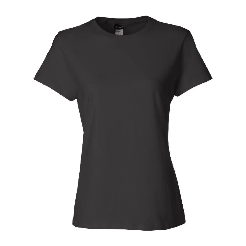 Hanes Perfect-T Womens T-Shirt Knit Fabric Woven Fabric Fleece Fabric