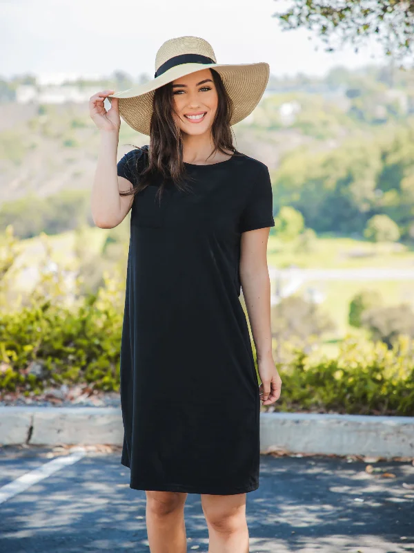 Heather T-shirt Pocket Dress Wool Fabric Cashmere Fabric Tweed Fabric