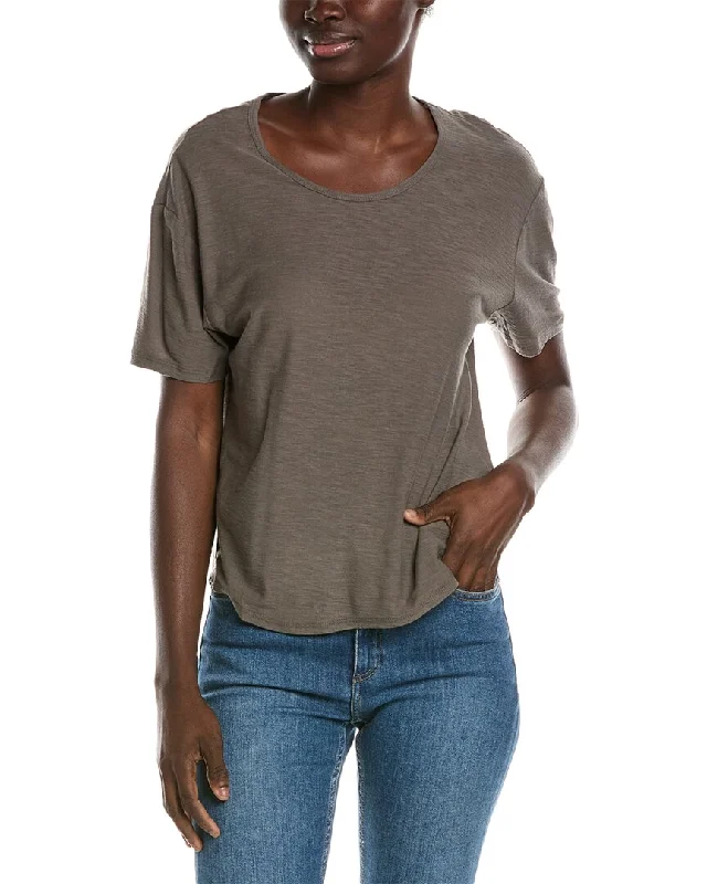 James Perse Relaxed T-Shirt Cashmere Blend Cotton Blend Poly Blend