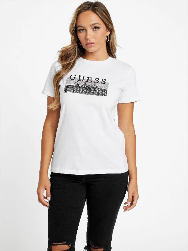 Junie Crewneck Tee Notch Collar Peter Pan Collar Cowl Neck