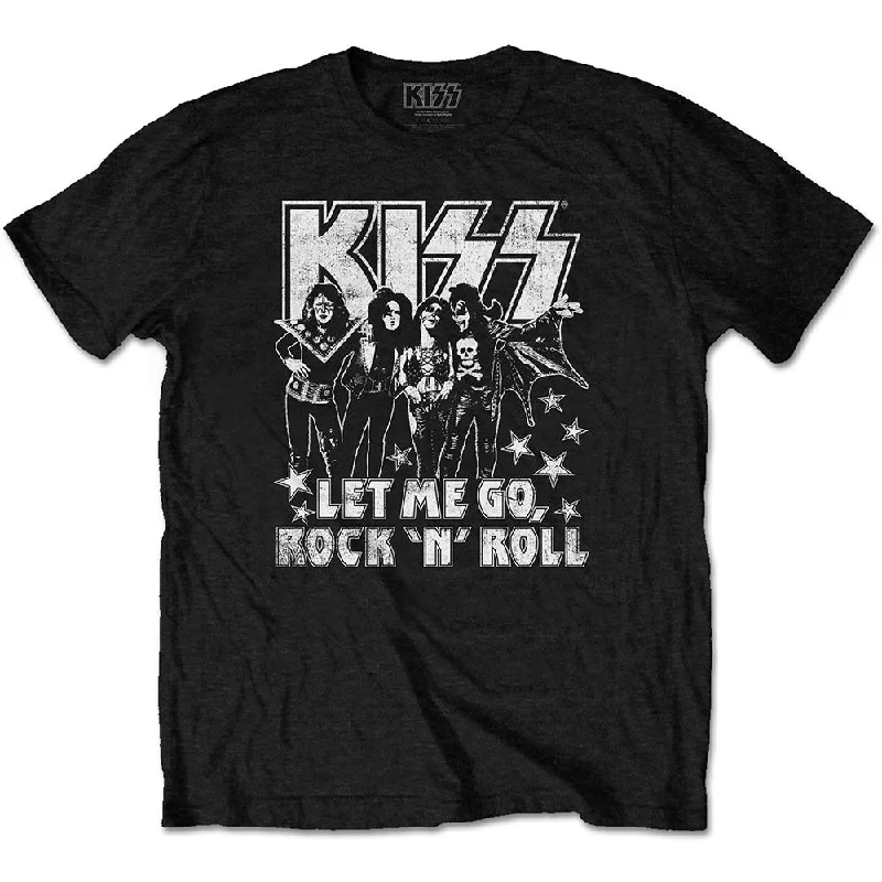 KISS | Official Band T-Shirt | Let Me Go Fleece Nylon Spandex