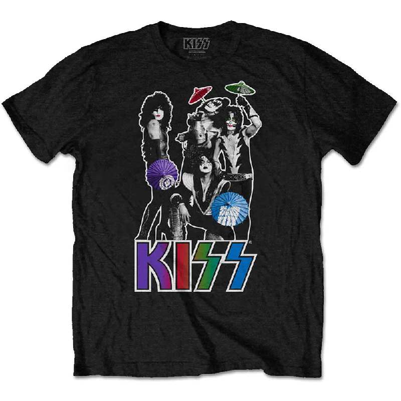 KISS | Official Band T-Shirt | Umbrellas Zippered Front Buttoned Front Snap Front