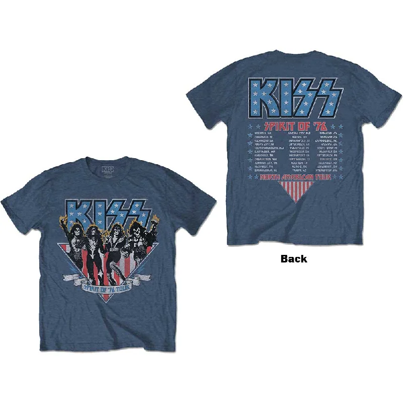 KISS | Official Band T-Shirt | Americana (Back Print) Jersey Fabric Tulle Fabric Batik Fabric KISS | Official Band T-Shirt | Americana (Back Print) Jersey Fabric Tulle Fabric Batik Fabric