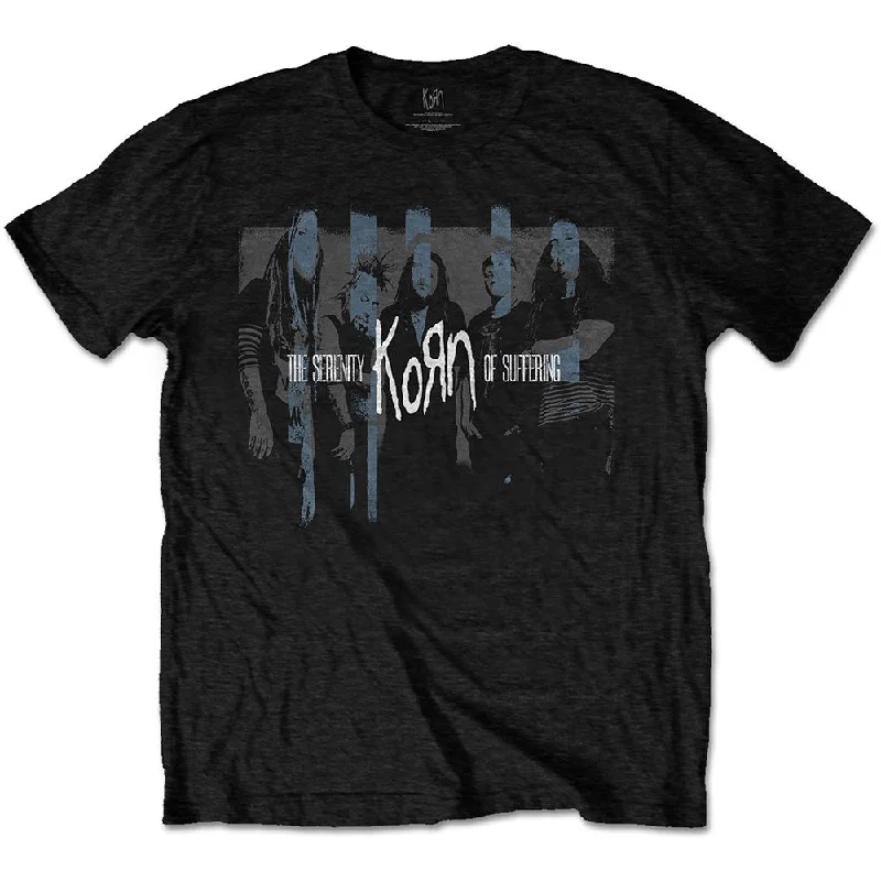Korn | Official Band T-Shirt | Block Photo Anti-Pilling Machine Wash Handmade