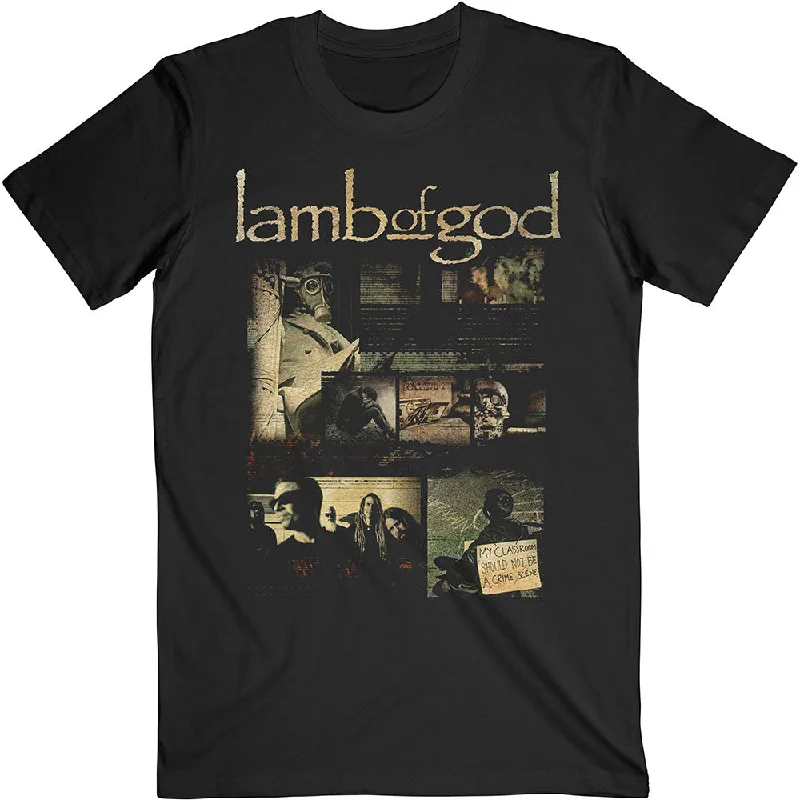 Lamb Of God | Official Band T-Shirt | Album Collage Elegant Classic Vintage