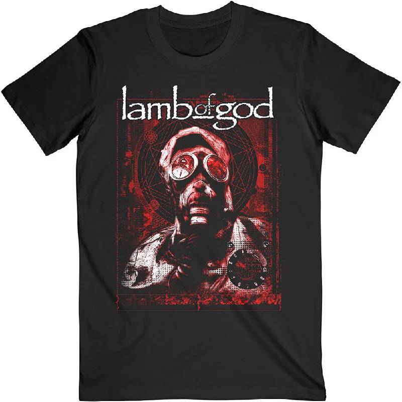 Lamb Of God | Official Band T-Shirt | Gas Masks Waves Elasticated Padded Insulated