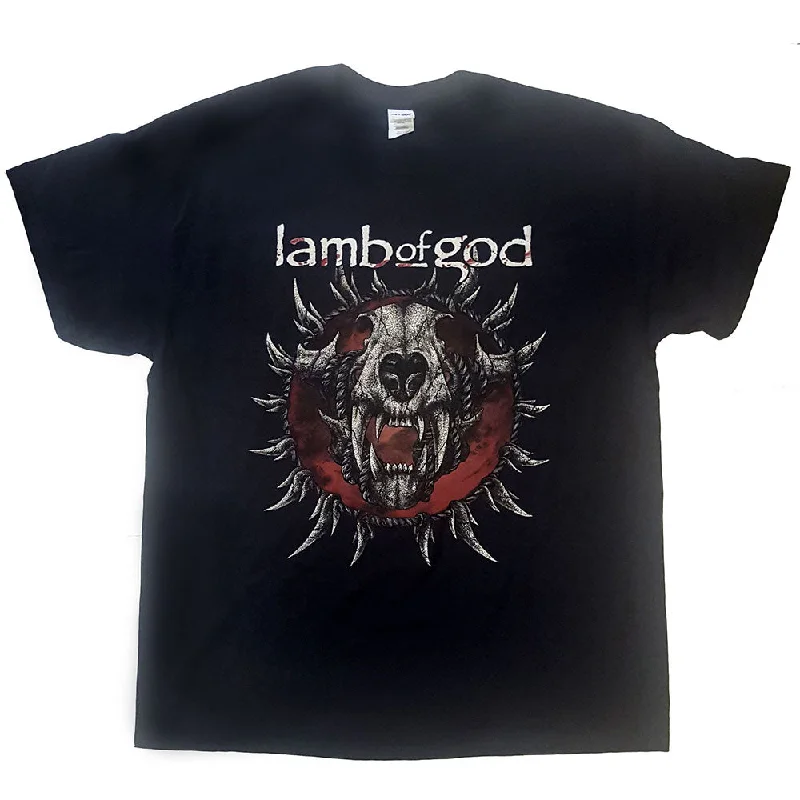 Lamb Of God | Official Band T-Shirt | Radial Asymmetrical Pockets Print