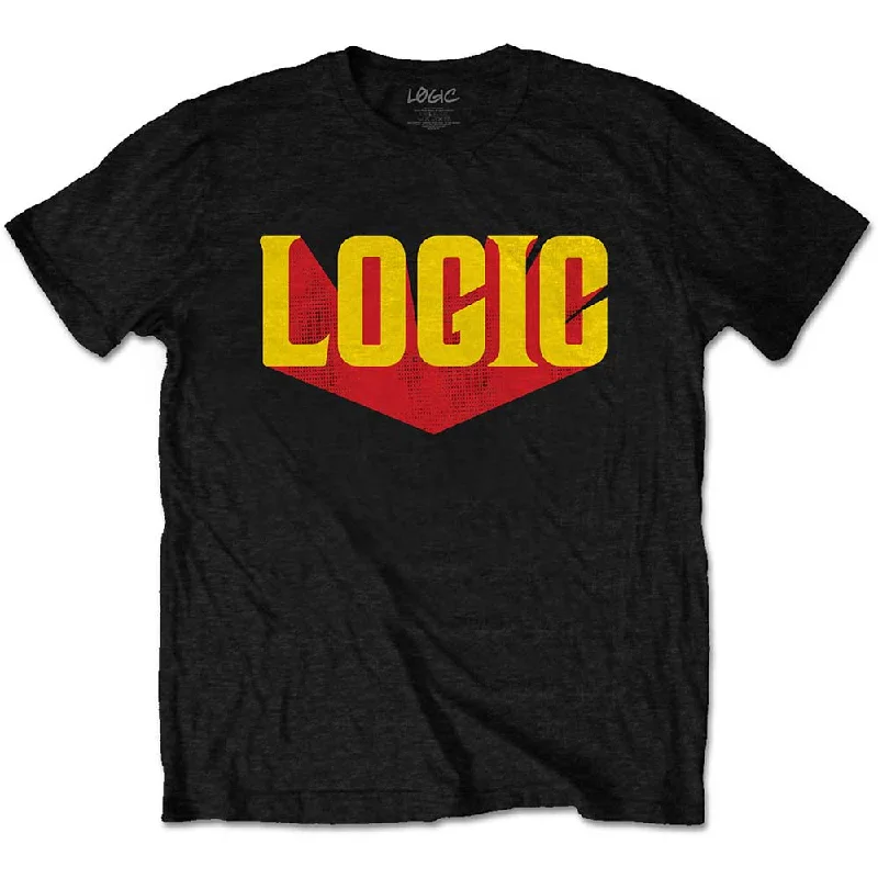 Logic | Official Band T-Shirt | Logo Houndstooth Herringbone Solid
