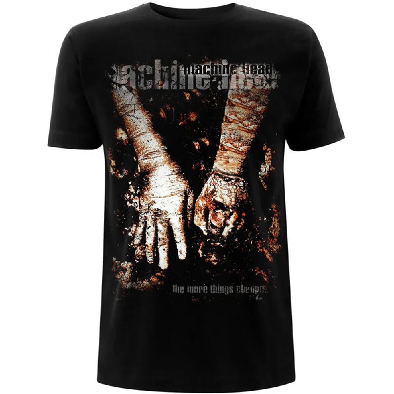 Machine Head | Official Band T-Shirt | The More Things Change Ribbed T-Shirt High Neck Heavyweight Machine Head | Official Band T-Shirt | The More Things Change Ribbed T-Shirt High Neck Heavyweight