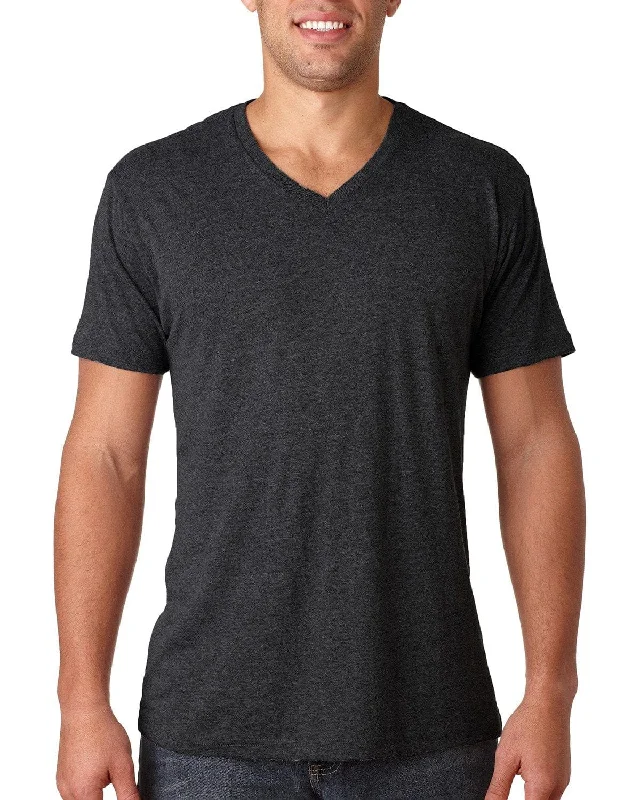 Next Level Mens Triblend V-Neck Tee | Vintage Black Layered Multi-layer Single Layer Next Level Mens Triblend V-Neck Tee | Vintage Black Layered Multi-layer Single Layer
