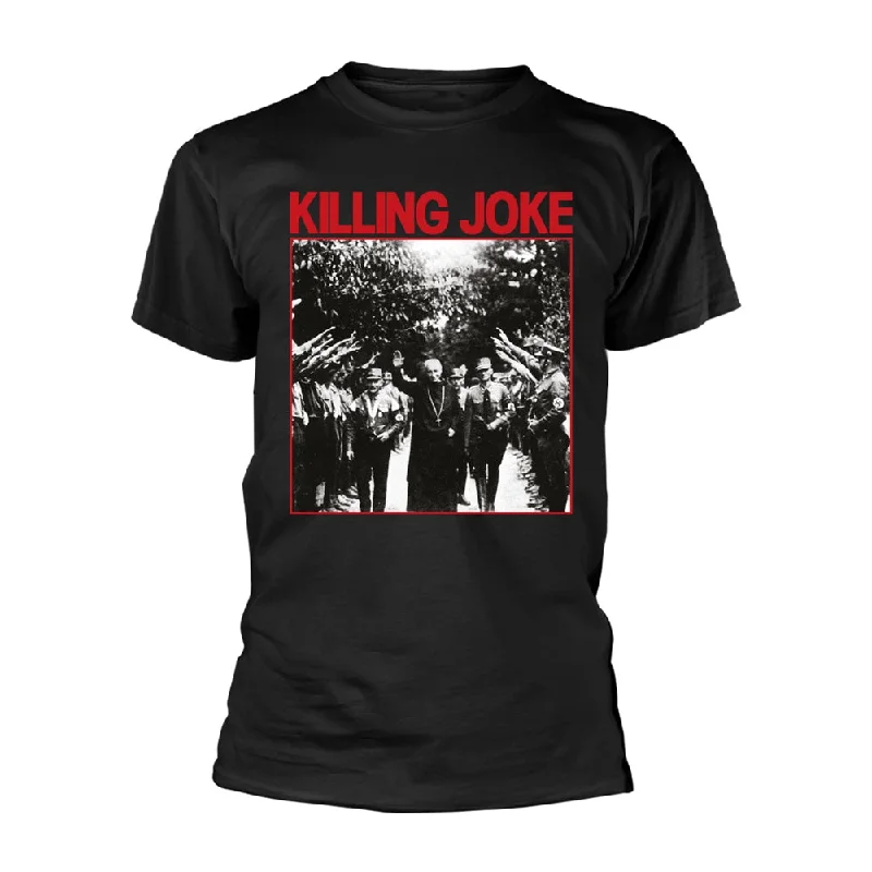 Killing Joke Unisex T-shirt: Pope (Black) Collared Crew Neck Turtle Neck