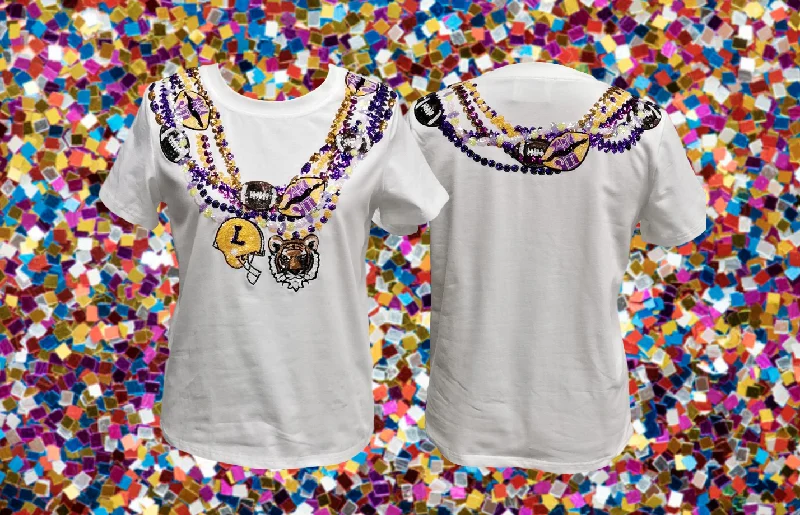 SPECIAL EDITION 'Natty in NOLA' Bling Bling Bead Tee Nylon Fabric Polyester Fabric Spandex Fabric