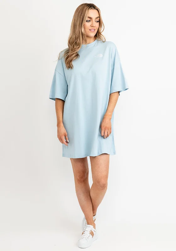 The North Face Short Sleeve T-Shirt Dress, Beta Blue Chenille Fabric Brocade Fabric Lace Fabric