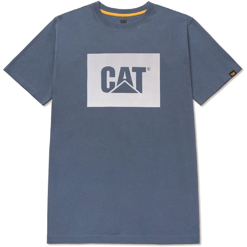 Caterpillar Graphic Tee  Coronet Blue Chenille Blend Fleece Blend Nylon Blend