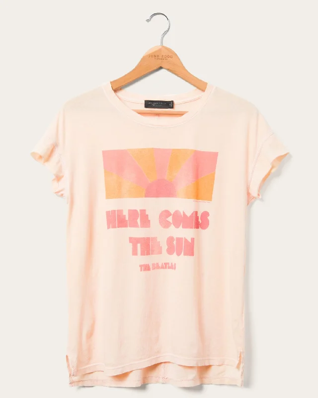 Women's The Beatles Here Comes the Sun Easy Tee Seamless Knitted Crochet