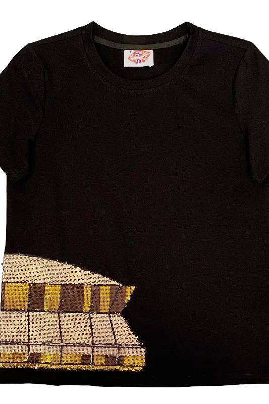 Wrap-Around Dome Tee Chenille Brocade Lace