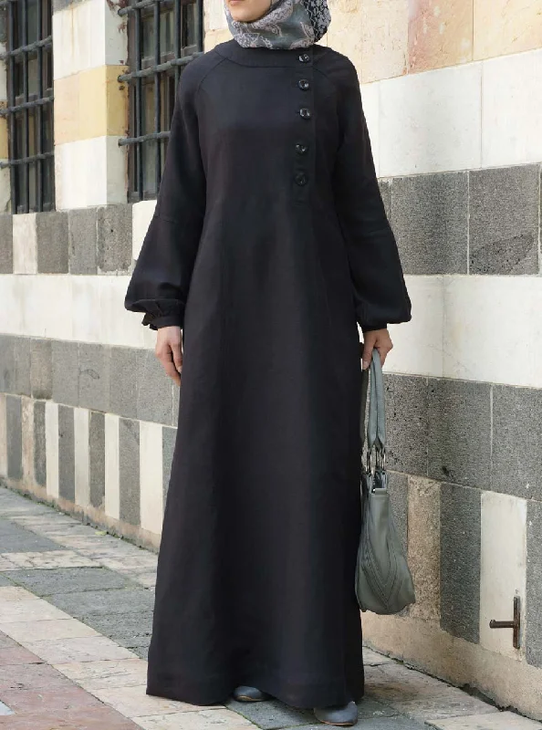 Aquilah Linen Maxi Dress Fashionable Sheer Maxi Dress