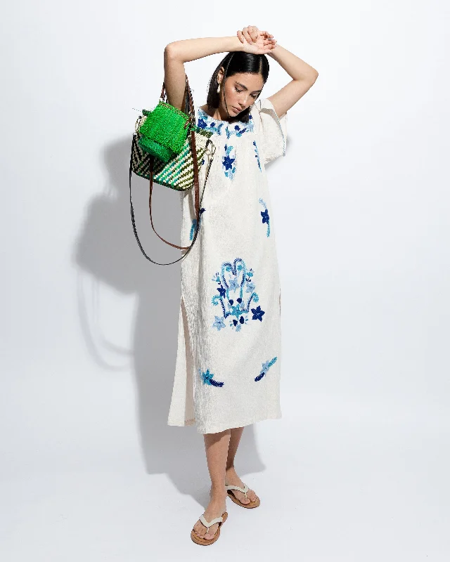 Hand Embroidered Maxi Dress Classic Strapless Maxi Dress