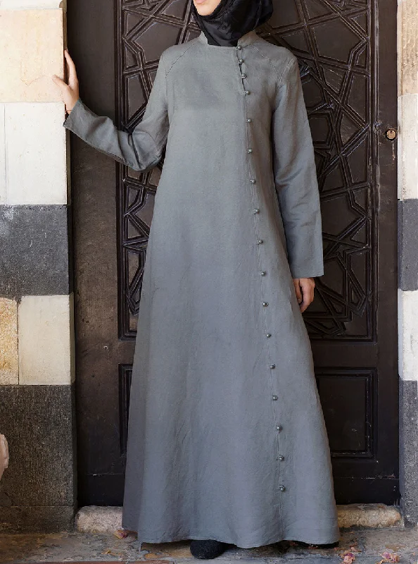Linen Saigon Maxi Dress Trendy Maxi Dress with Belt