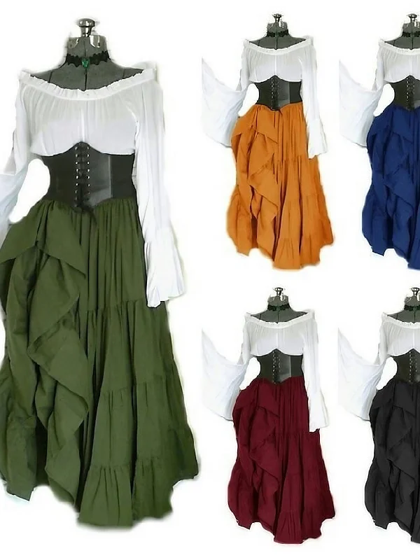 Women‘s Halloween Dress Retro Classic Vintage Dress Long Dress Maxi Dress Outdoor Ruched Patchwork Color Block Crew Neck Long Sleeve Loose Fit Spring Fall 2023 claret Deep Purple S M L XL Stylish Maxi Dress with Frills Women‘s Halloween Dress Retro Classic Vintage Dress Long Dress Maxi Dress Outdoor Ruched Patchwork Color Block Crew Neck Long Sleeve Loose Fit Spring Fall 2023 claret Deep Purple S M L XL Stylish Maxi Dress with Frills