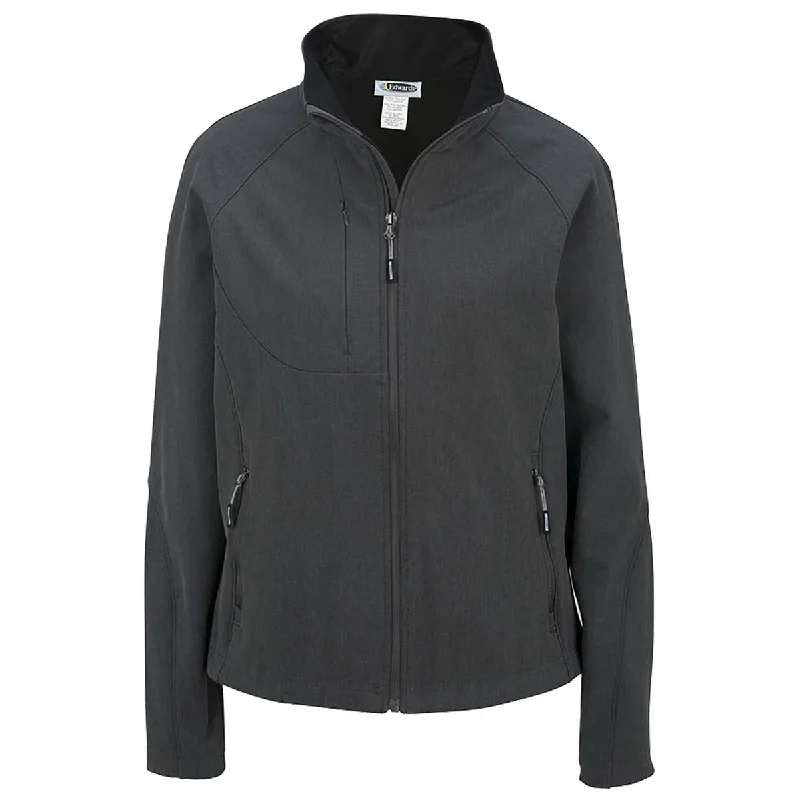 Edwards Women's Carbon with Black Fleece Soft Shell Jacket One-Shoulder Jacket Off-the-Shoulder Jacket Asymmetrical Jacket Edwards Women's Carbon with Black Fleece Soft Shell Jacket One-Shoulder Jacket Off-the-Shoulder Jacket Asymmetrical Jacket