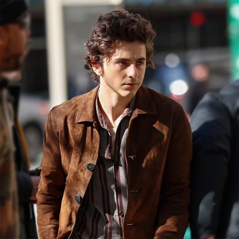 A Complete Unknown Timothée Chalamet Brown Jacket Faux Fur Jacket Real Fur Jacket Shearling Jacket A Complete Unknown Timothée Chalamet Brown Jacket Faux Fur Jacket Real Fur Jacket Shearling Jacket