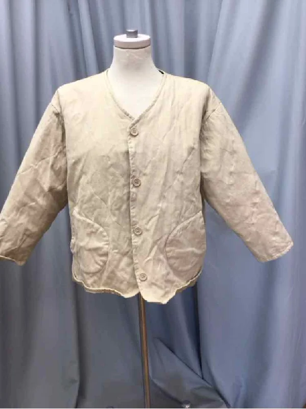 BEIGE BOTANY SIZE SMALL Ladies JACKET Wool Jacket Cashmere Jacket Tweed Jacket